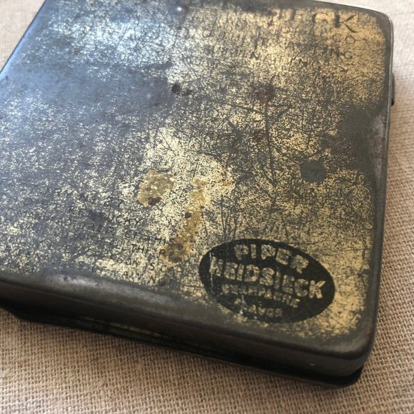 Antique 1910s Piper Heidsieck Chewing Tobacco Tin - Picture 2 of 7